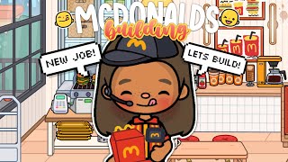 Building a MCDONALDS In Toca World 🍔  with voice 🔊  Toca Life World 🌎 [upl. by Mairym422]