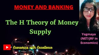 The H Theory of Money Supply  Theory of High Powered Money  H theory [upl. by Asi149]