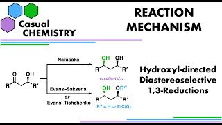 Hydroxyldirected 13 Reductions of Ketones  Organic Chemistry Reaction Mechanism [upl. by Bohman931]