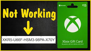 How to Fix Issues With Xbox Gift Card Codes  not working error wasnt found already been redeemed [upl. by Ahsena]