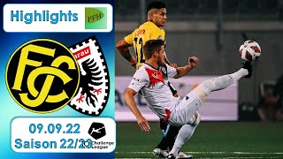 Highlights FC Schaffhausen vs FC Aarau 090922 [upl. by Hudnut923]