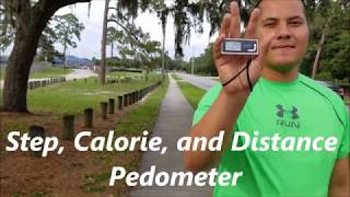 3D Sensor Pedometer Review Step Calorie and Distance Counter [upl. by Aznola]