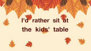 Richard Schroder  The Kids Table Acoustic Lyric Video thanksgiving kidstable countrymusic [upl. by Uta]