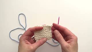 Learn To Use Inlay Embroidery in Garter Stitch  Zollie Knitting [upl. by Blackman]