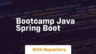 bootcamp java spring boot [upl. by Anora]