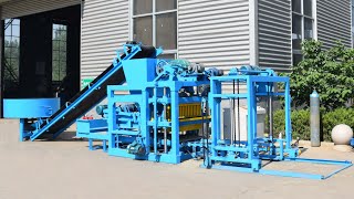 Concrete block machine qt425 Jamaica maquina de blocos de cimento machine fabrication parpaing [upl. by Niwri473]