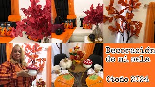 Decoración de mi sala para otoño 2024 🍄🍂 [upl. by Hanafee11]