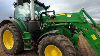 2024 John Deere 6R 150 45 Litre 4Cyl Diesel Tractor 165  177 HP Tractor Hire UK 643R Loader [upl. by Ostler]