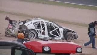 Fabian Coulthard Crashing Rolling Over in front of me on Lap 1 of Bathurst 1000 2010 [upl. by Aicillyhp]