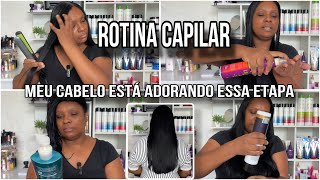 💙 HIDRATE MUITO O SEU CABELO no inverno Rotina Capilar Cabelo Alisado [upl. by Aneelas]