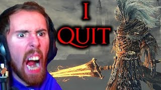 Asmongold ACTUALLY Gives Up Fighting Nameless King Dark Souls 3 [upl. by Aillicirp251]