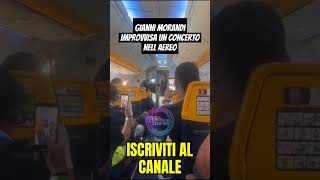 Gianni Morandi improvvisa un concerto in un aereo Ryaner Incredibile 🤣 gossip giannimorandi [upl. by Rhonda222]