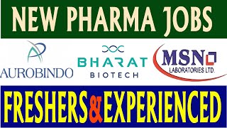 New Pharma Jobs in Telugu 2023  Latest Pharma Jobs in Hyderabad [upl. by Adnesor872]