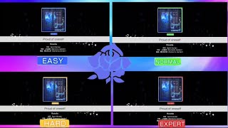 Episode of Roselia Theme Song Limited Proud Of Oneself EasyNormalHardExpert Comparison [upl. by Beka881]