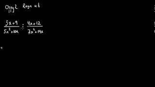 00060 Brøkregning  Multiplikasjon og divisjon av brøker med flerleddete tellere og nevnere [upl. by Eetnahc903]