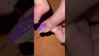 ⚛️💅Striping tape easy nail art nailart nailtutorial naildesign easynailart striped nail art [upl. by Larianna800]