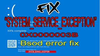 How to EASILY Fix System Service Exception STOPCODE Blue screen Error on windows 102020 METHOD [upl. by Llenart306]