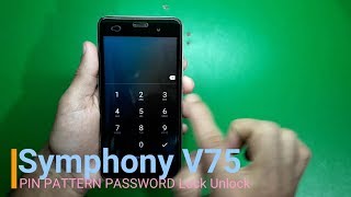 Symphony V75 Screen Lock Unlock [upl. by Basilius378]