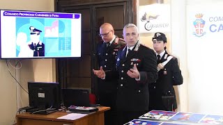 Marco Lodola firma il calendario dei Carabinieri 2025 [upl. by Naffets]