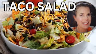 Easy Taco Salad Recipe Crispy Fresh and Delicious [upl. by Hume]