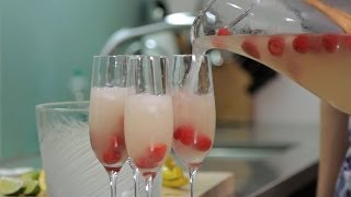 How to Make Champagne Cocktails  Cocktail Recipes [upl. by Ahsat704]