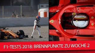 Formel 1 Tests 2018 Wissenswertes zur zweiten Testwoche in Barcelona [upl. by Navada798]