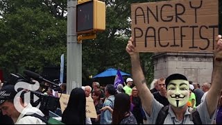 Rallying at the Peoples Climate March in NYC  The New York Times [upl. by Charita30]