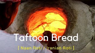 Taftoon Bread Naan Roti  Iranian Roti in Matar Qadeem  Qatar Street Food  How To Make [upl. by Tracay]