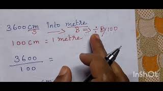 MEASUREMENT  CONVERTION OF CENTIMETRES IN TO METRES [upl. by Frodeen]