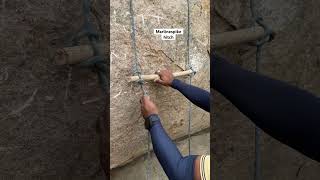 Ladder making  Marlinespike hitch [upl. by Uhp869]