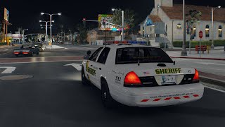 GTA5  Police Car at night  CineREALISM 3 2023 graphic mod [upl. by Aigil]