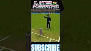 R Ashwin bowling style 🤩🔥Bowling actionrc24 shorts cricket [upl. by Milt562]