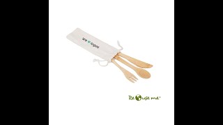 Set Cutlery Bamboo [upl. by Eimas733]