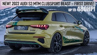 COOLEST HOT HATCH 2022 AUDI S3 MTM CLUBSPORT UP TO 480HP CLIMBING THE ALPS  IN DETAIL [upl. by Hpejsoj]