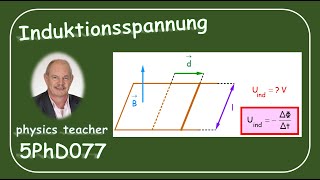 Physik 5PhD077 Induzierte Spannung [upl. by Raseda]