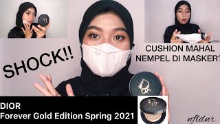 DIOR FOREVER PERFECT CUSHION SPRING 2021 LIMITED EDITION REVIEW  GOLD EDITION [upl. by Adnirod]