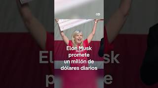 Elon Musk promete un millón de dólares diarios a votantes en estados clave de EE UU [upl. by Letram]