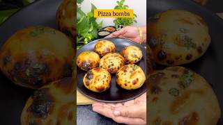 ytshorts healthy and easy pizza bombs 😍 सिर्फ एक कप आटे से बनाओ ऐसा स्नैक कि दिल खुश हो जाए [upl. by Thrasher]