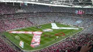 FA Cup Final 2011 Man City  Stoke City All the songs [upl. by Ailel]