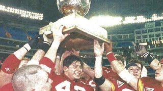 November 27 1995  CIAU  Vanier Cup  Calgary Dinos vs Western Ontario Mustangs [upl. by Lytsyrk]