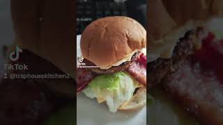 double bacon cheeseburger homemade cooking traphousekitchen2 [upl. by Theron]