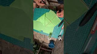 Fazendo Mini pipa de 20CMviral kiteflying pipasbrasil shorts [upl. by Nauqat]