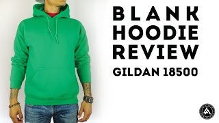 Blank Pull Over Hoodie Review Gildan Heavy Blend [upl. by Hanafee415]