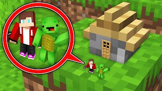 Mikey amp JJ Found this TINY SECRET HOUSE  Minecraft Survival Maizen Challenge [upl. by Retsehc]