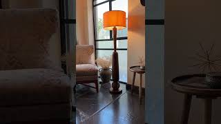 Floor lamp  finally I assembled all the parts woodworking floorlamp homedecor lamp woodwork [upl. by Iggem]