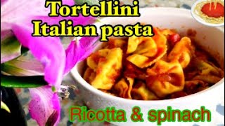 How to make Tortellini pasta  Ricotta amp spinach Pasta pasta Recipe  විනාඩි 4න් පාස්ට [upl. by Jilleen]