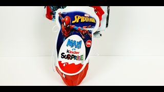 Spiderman Kinder Surprise Chocolate Maxi Egg [upl. by Adaran]