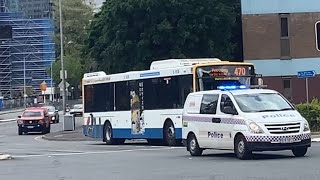 QPS Hyundai iLoad Van Responding Code 2 Past Roma Street Fire Station [upl. by Yrreiht]