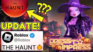 ROBLOX HALLOWEEN UPDATE THE HAUNT EVENT IN DRESS TO IMPRESS [upl. by Ronald696]