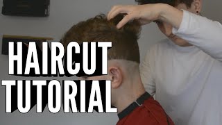 Hair Tutorial 1  Haare  Übergang selber Schneiden [upl. by Ellehciram]